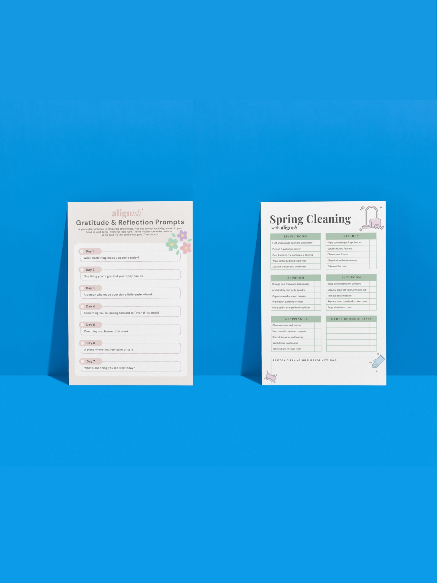 Forår & taknemmelighed (gratis printbare downloads)